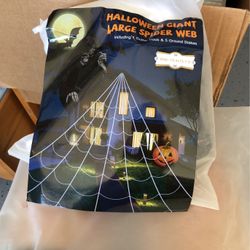 Large Spider Web Halloween Decorations