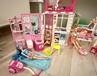 Barbie Dollhouse Playset, Barbie Pet Shop, Barbie cafe, barbie dentist Play set