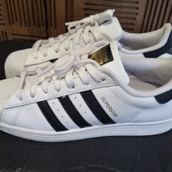 Men's Adidas Superstar Shoes Size 8.5 For $60