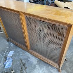 Antique Radiator Cover And Cabinet