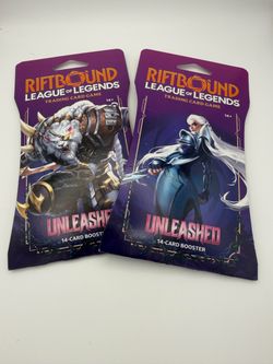 2x Riftbound: League of Legends TCG Unleashed Booster Packs