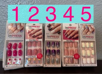 Press-on manicure sets by imPress $5 each no glue needed
