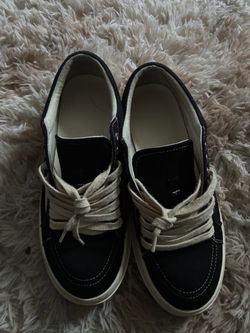 Black and White Low-Top Sneakers