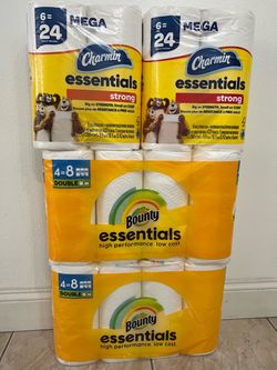 Bounty paper towel Charmin toilet paper all 4 x $20