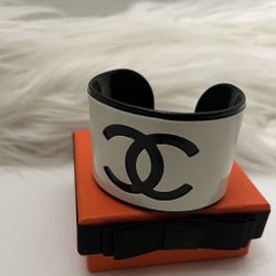 White Designer Cuff Bracelet 