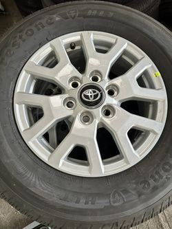 Take-Off 17" Toyota Tacoma OEM wheels rims tires 2024 2025 NEW Firestone 245/70/17
