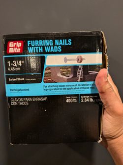 Furring Nails w/Wads