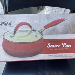 Parini Cookware 3.1QT Non Stick Aluminum Enamel Sauce Pan