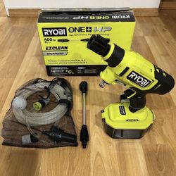 RYOBI ONE+ HP 18V Brushless EZClean 600 PSI 0.7 GPM Cordless Cold Water Power Cleaner (Tool Only)