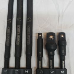 Gearwrench 6 Pc. Hex Shank Impact Socket Extension