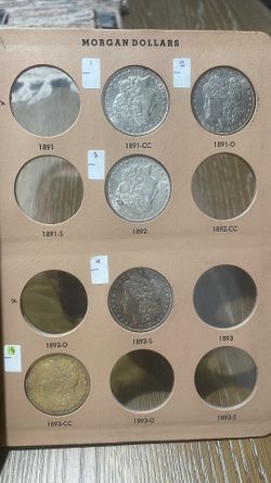 Silver morgan dollars