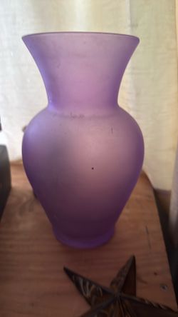 Purple vase