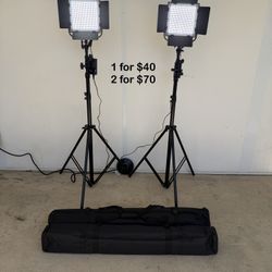 Video Light 600 LED Panel with Heavy Duty Adjustable Tripod and Carry Bag , Sand Bag