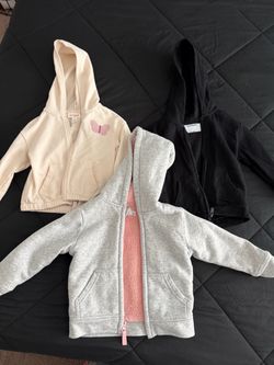 Toddler girl zip up sweatshirts