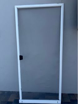 Slide screen door
