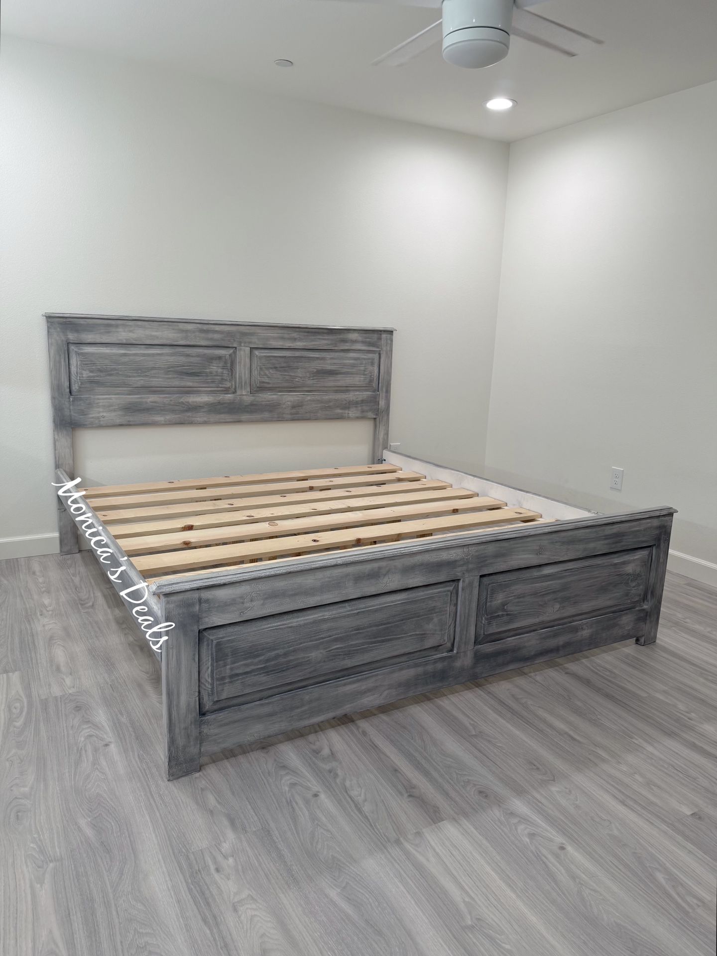 Cal King Or King Solid Wood Bed Frame $500