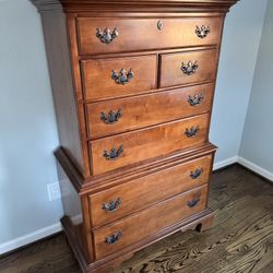 Stunning Solid Wood Highboy Dresser - Heirloom Quality