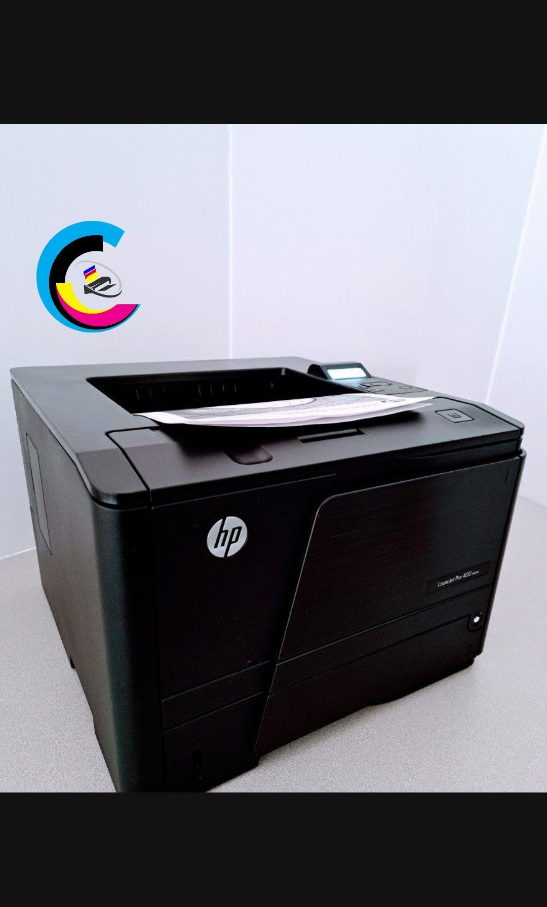 Laser Printer Hp LaserJet Pro 400 M401dne || Prints Automatically Double-Sided || Speed Up To 38ppm || USB2.0 || Ethernet RJ-45 || Network ||
