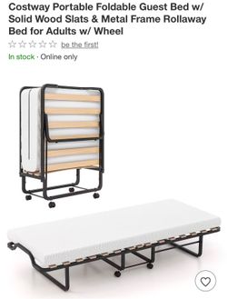 Portable Foldable Guest Bed with Mattress
