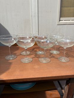 Set Of 7 Champagne Glasses