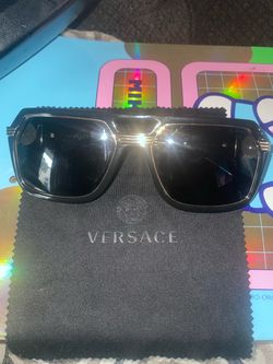 Versace Black and Gold Sunglasses