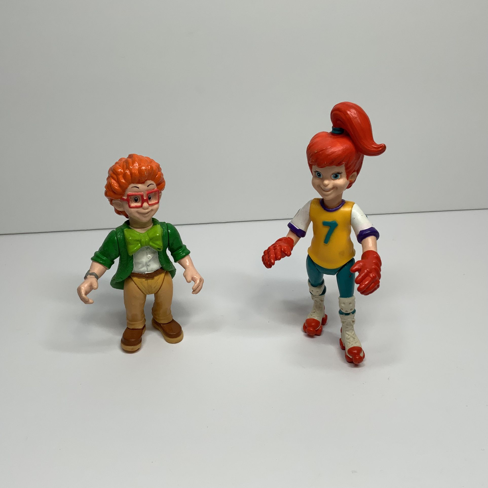 Vintage 1990 Burger King Kids Club Boomer Roller Skating & IQ Action Figure Toys