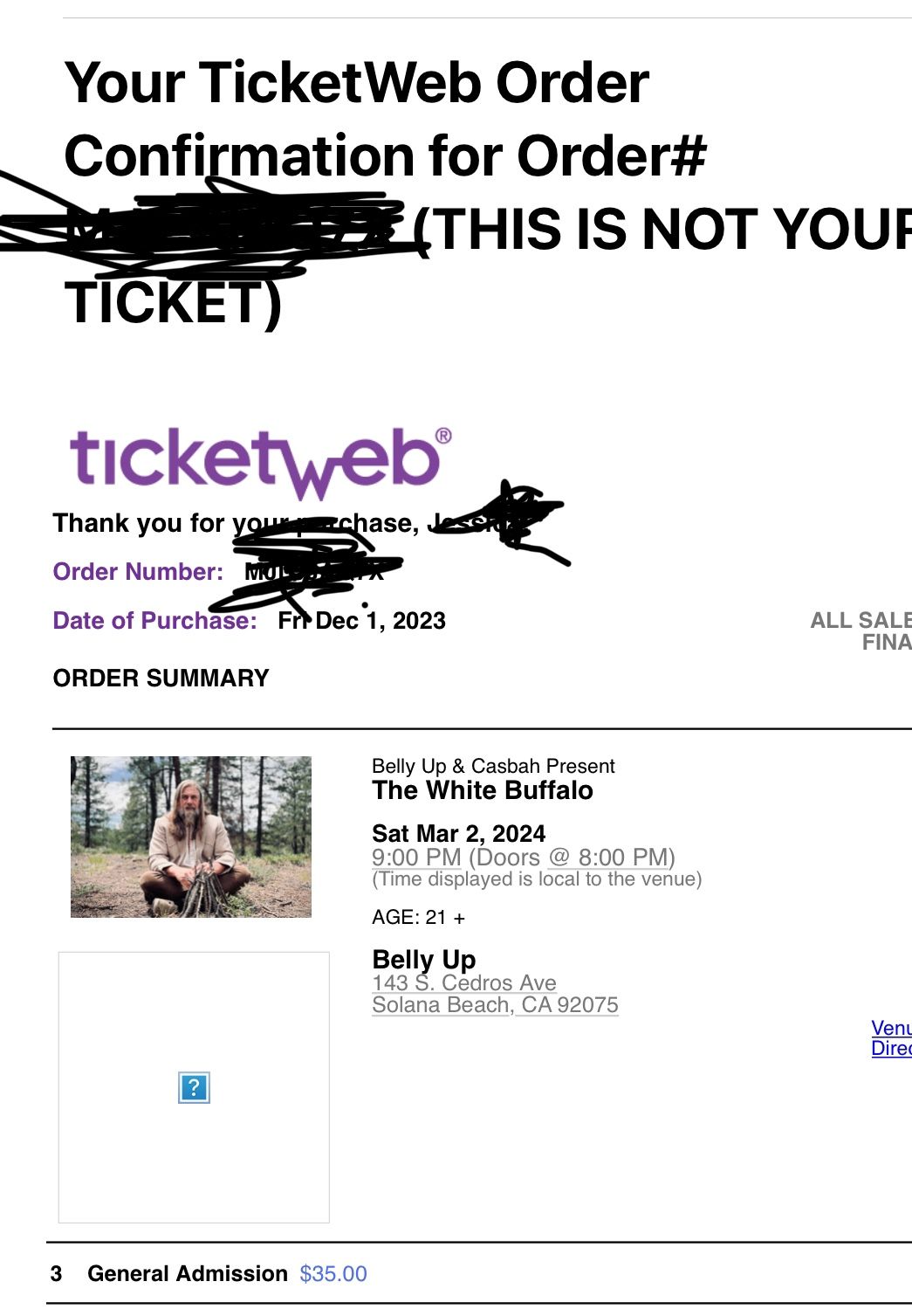 White Buffalo Tickets