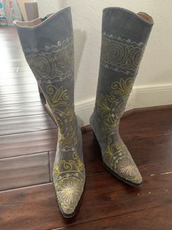 Asspava Embroidered Turkish Boots Rodeo