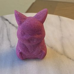 3.2" Approximately Ruby Pikachu Reactive With UV Lights 