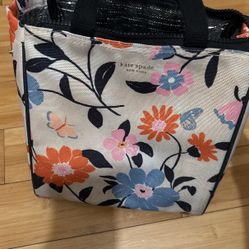 Cute Floral Cream Kate Spade Lunch Box Bag