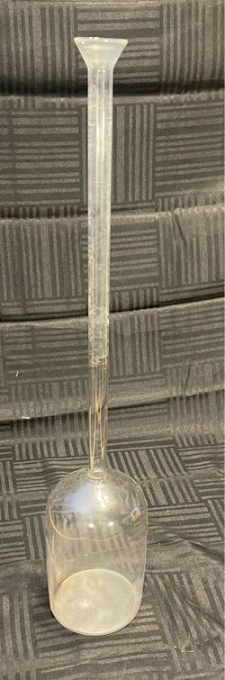 Vintage long neck glass vase