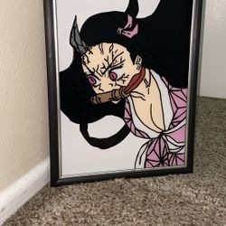 Demon Slayer Anime Glass Painting 8x10 Wall Art LOCATED IN COVINA
