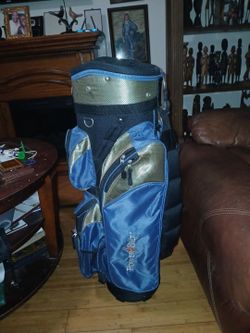 PowerBilt Blue & Black Golf Stand or Carry Cart Bag