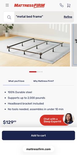 Queen Metal bed frame