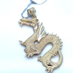 10KT Yellow Gold Dragon Pendant 4.60g 182382/13