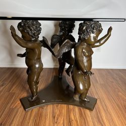 Massive bronze Cherubs Entry / Dining Table