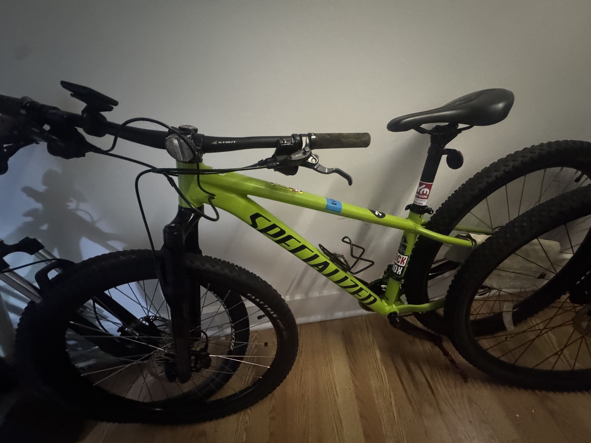 Trek Marlin 5 And specialized mountain bikes