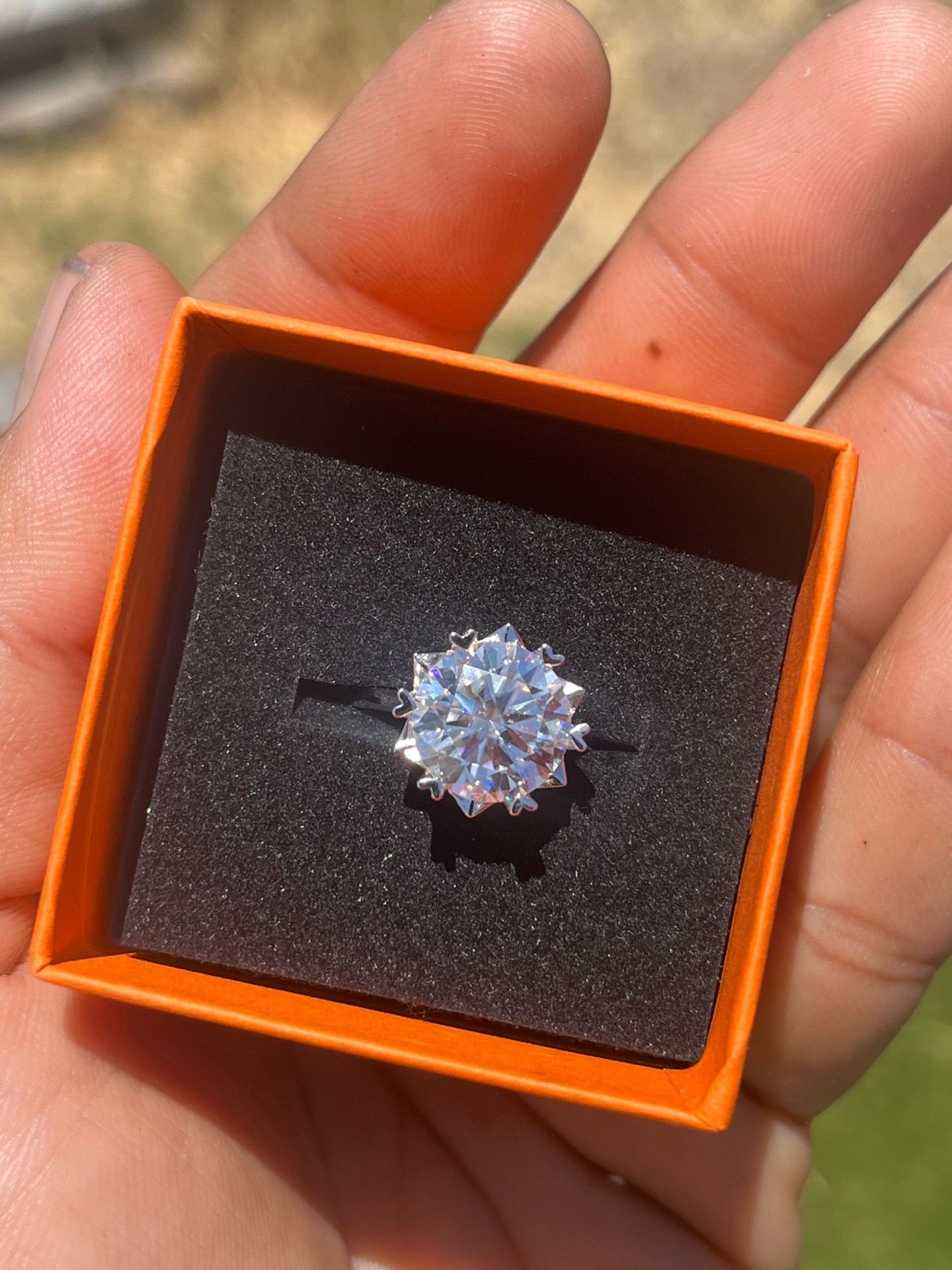 Silver Ring with Diamond