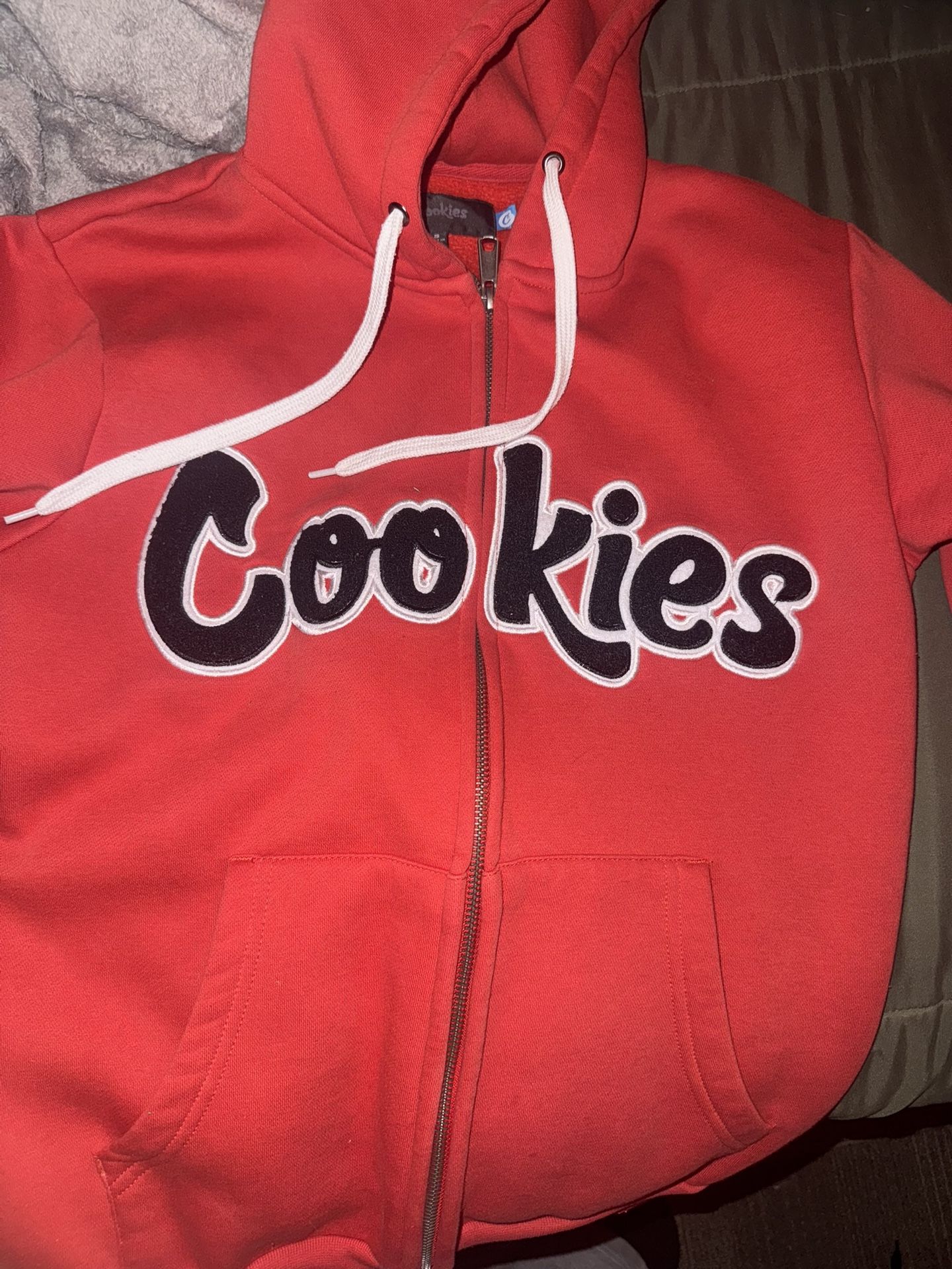 red cookies hoodie