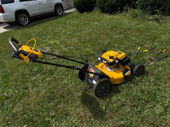Self propelled Lawnmower and gardening tools bundle