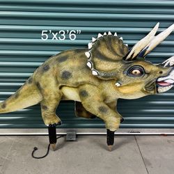 Triceratops Wood Cutout OBO