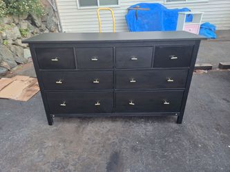 Black Brown Ikea Hemnes Dresser.  Delivery Available For An Extra Fee