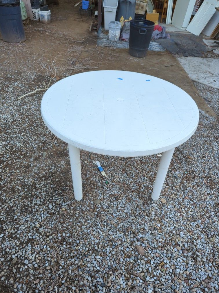 Plastic Picnic Table