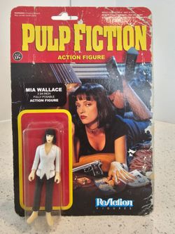 Pulp Fiction Mia Wallace Action Figure 2014 Vintage Retro Style MOC