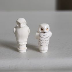 Vintage Lego Harry Potter White Owl Bird Animal Lot Minifigures x2