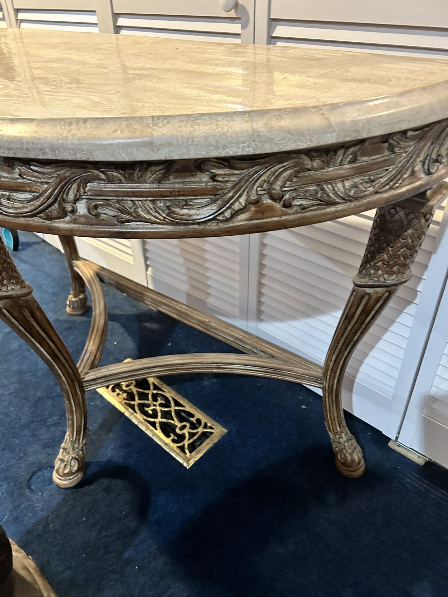 Beautiful Antique Marble Table