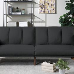 Brand New Black Futon Sofa Sleeper 