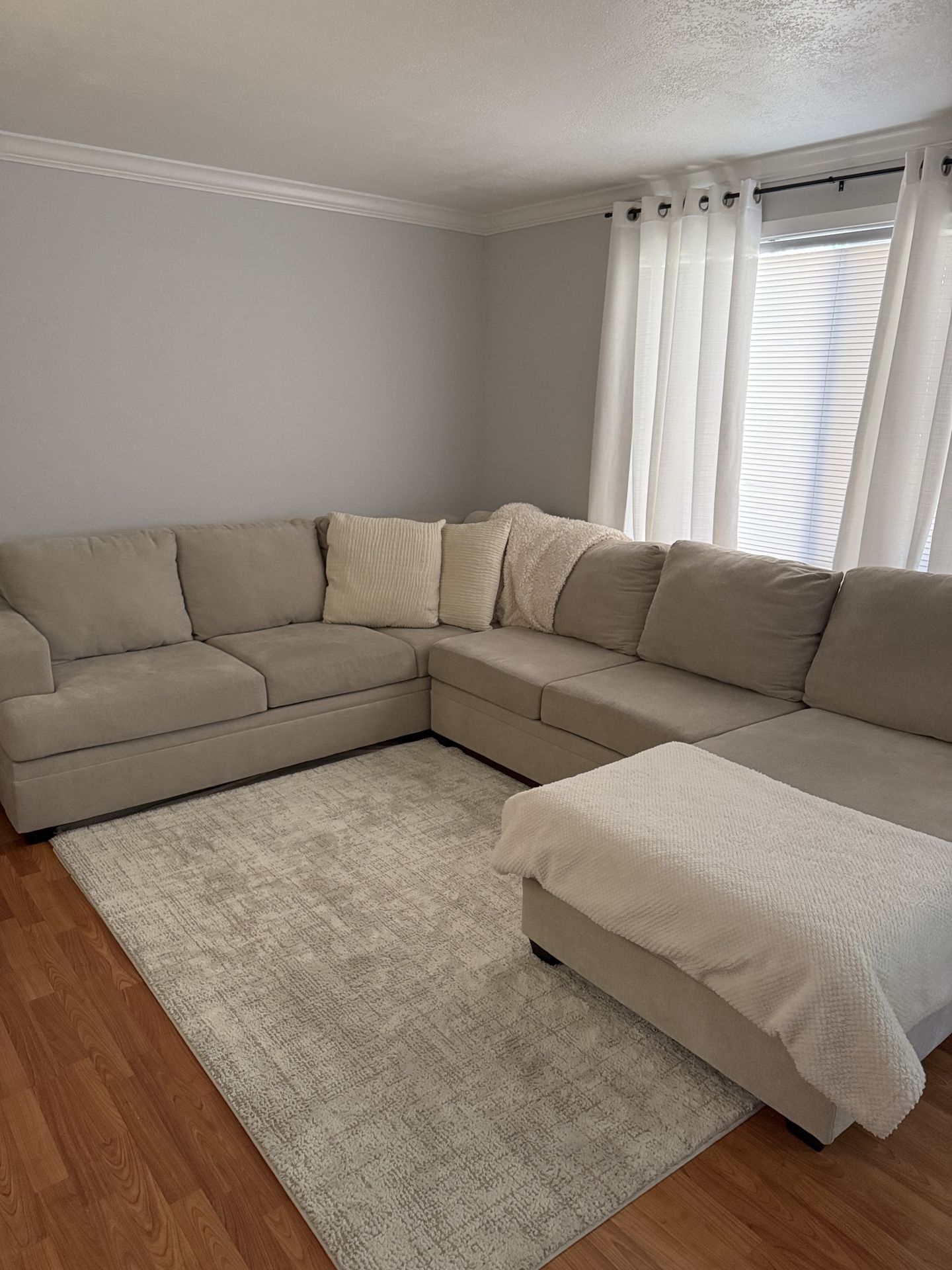 Beige Sectional Couch