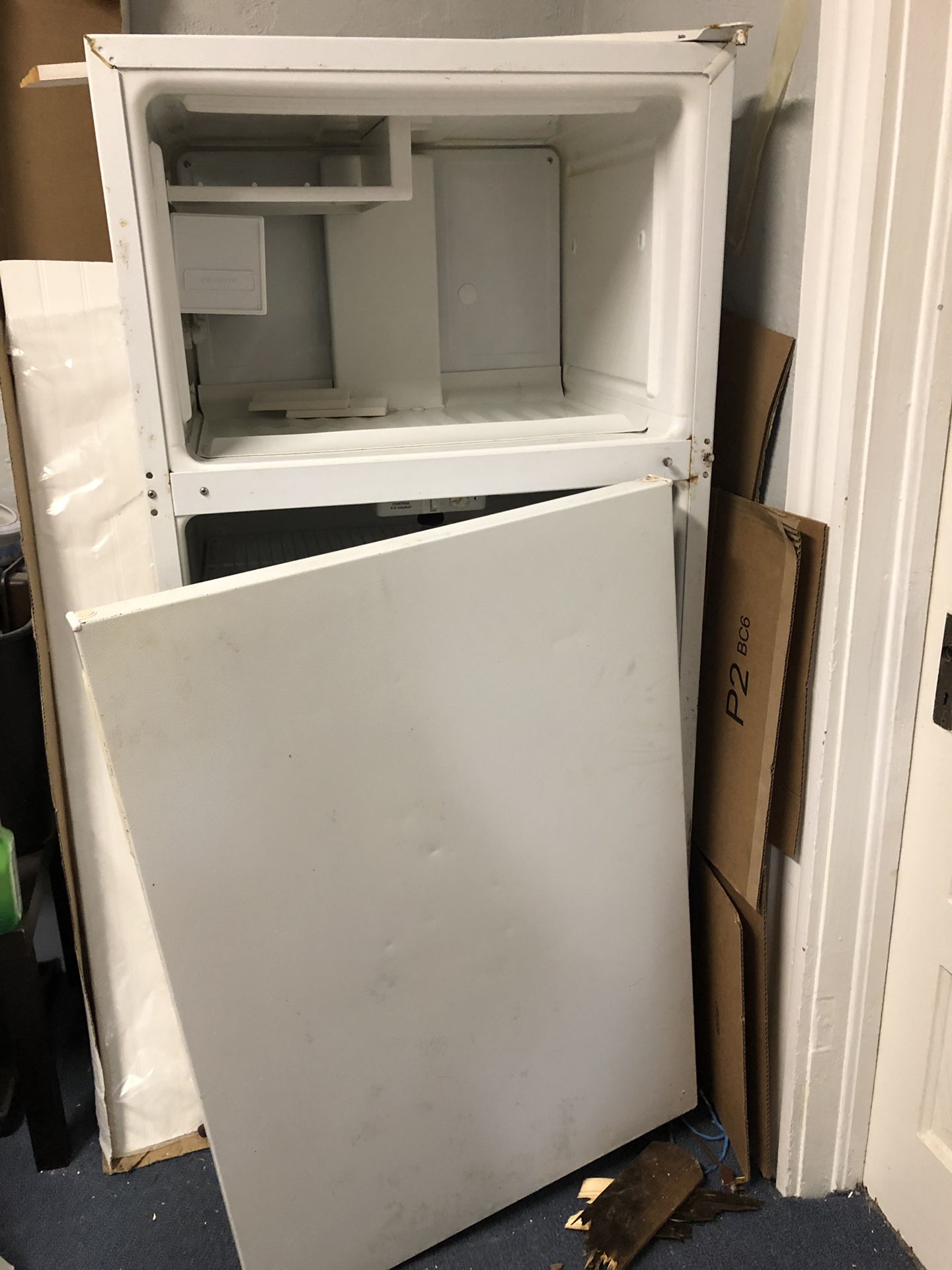 Efficiency size refrigerator and freezer
