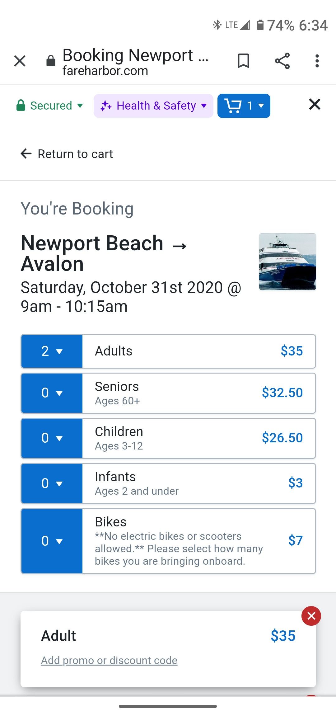 Catalina express tickets